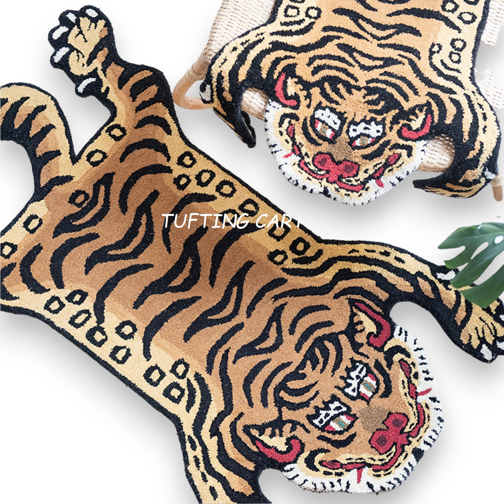 Tibetan Tiger Golden Kris Tufted Woolen Tibetan Rug - Golden Kris Colo ...