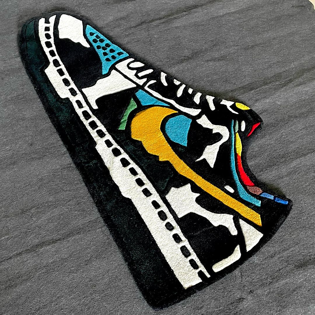 Multicolor Shoes Customized Rug