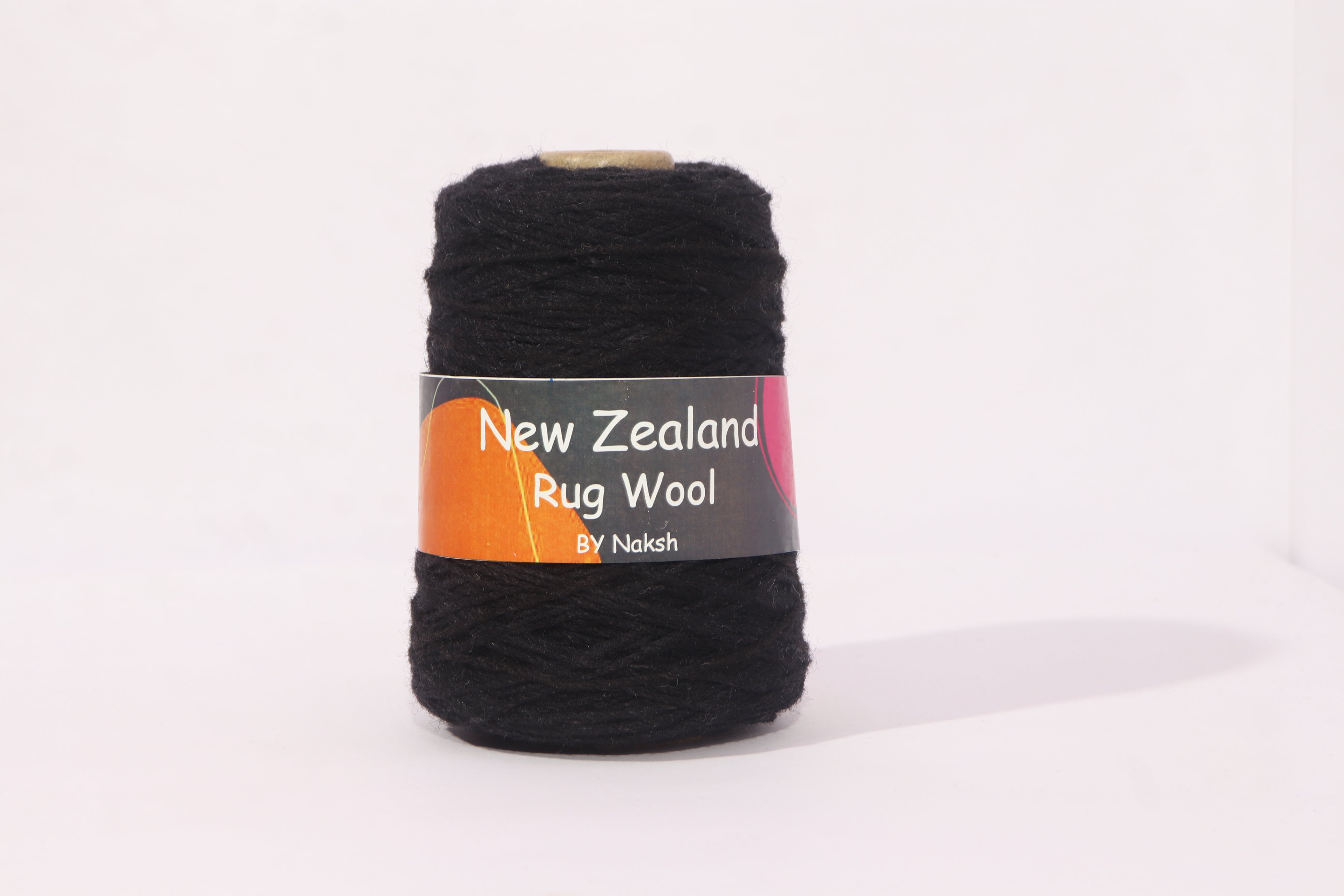 3ply NZ Tufting Wool Yarn - (15-Black)/450gram