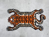 Tibetan Tiger Orange Tufted Woolen Tibetan Rug - Orange