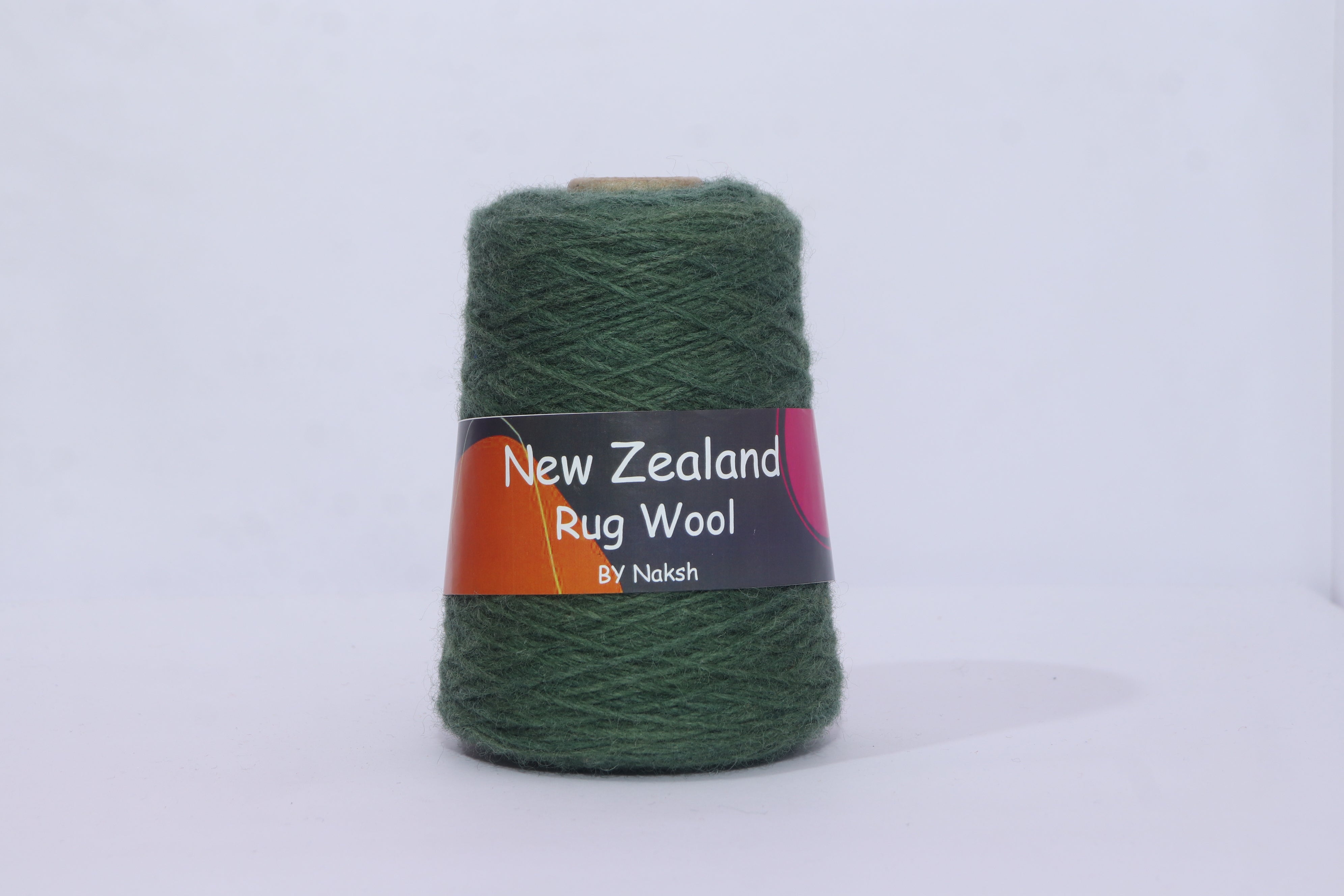 3ply NZ Tufting Wool Yarn - (02-Dark Green)/450gram