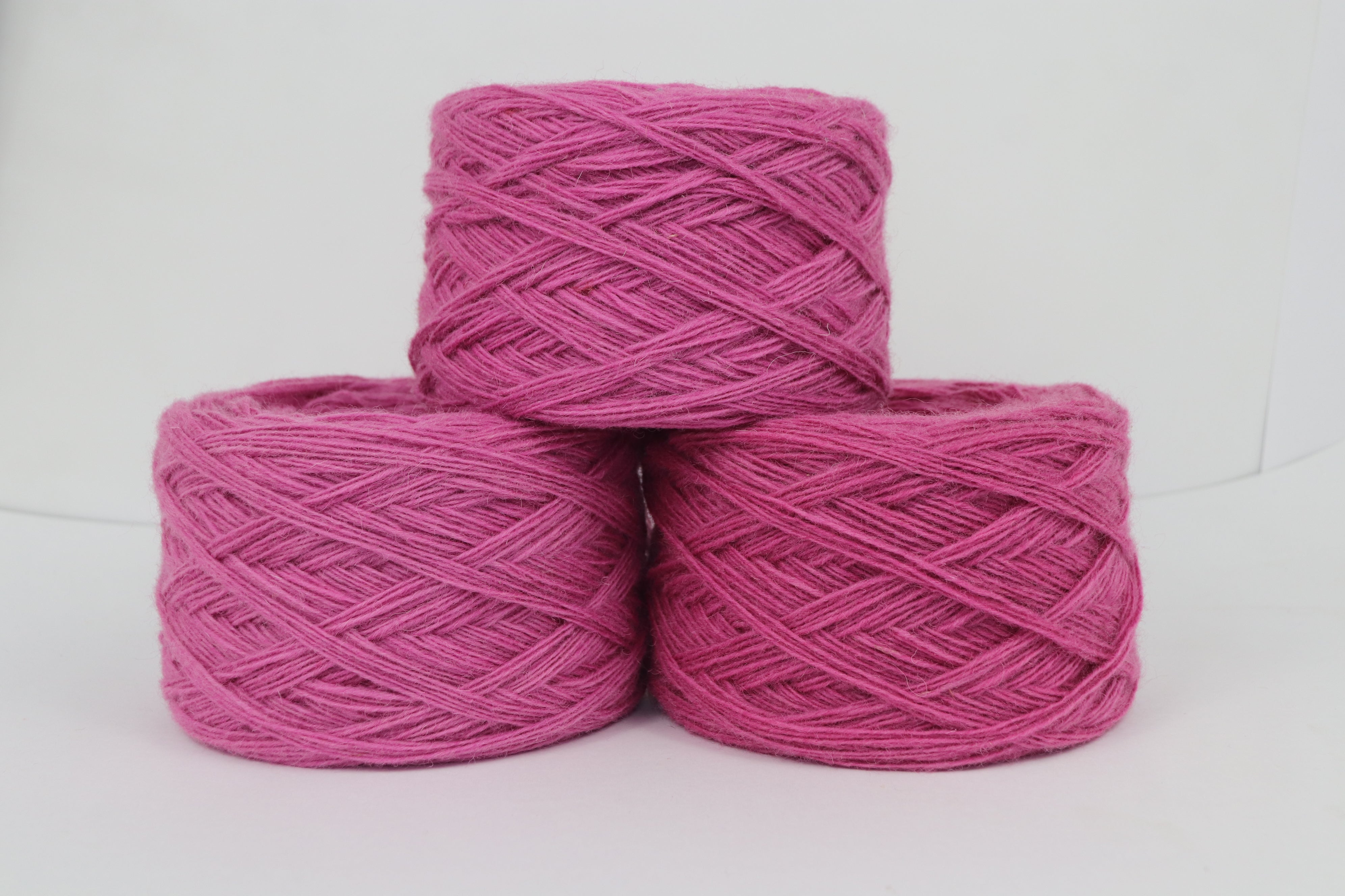 5ply NZ Tufting Wool Yarn - (Dark Pink)/250 gram (2pcs)