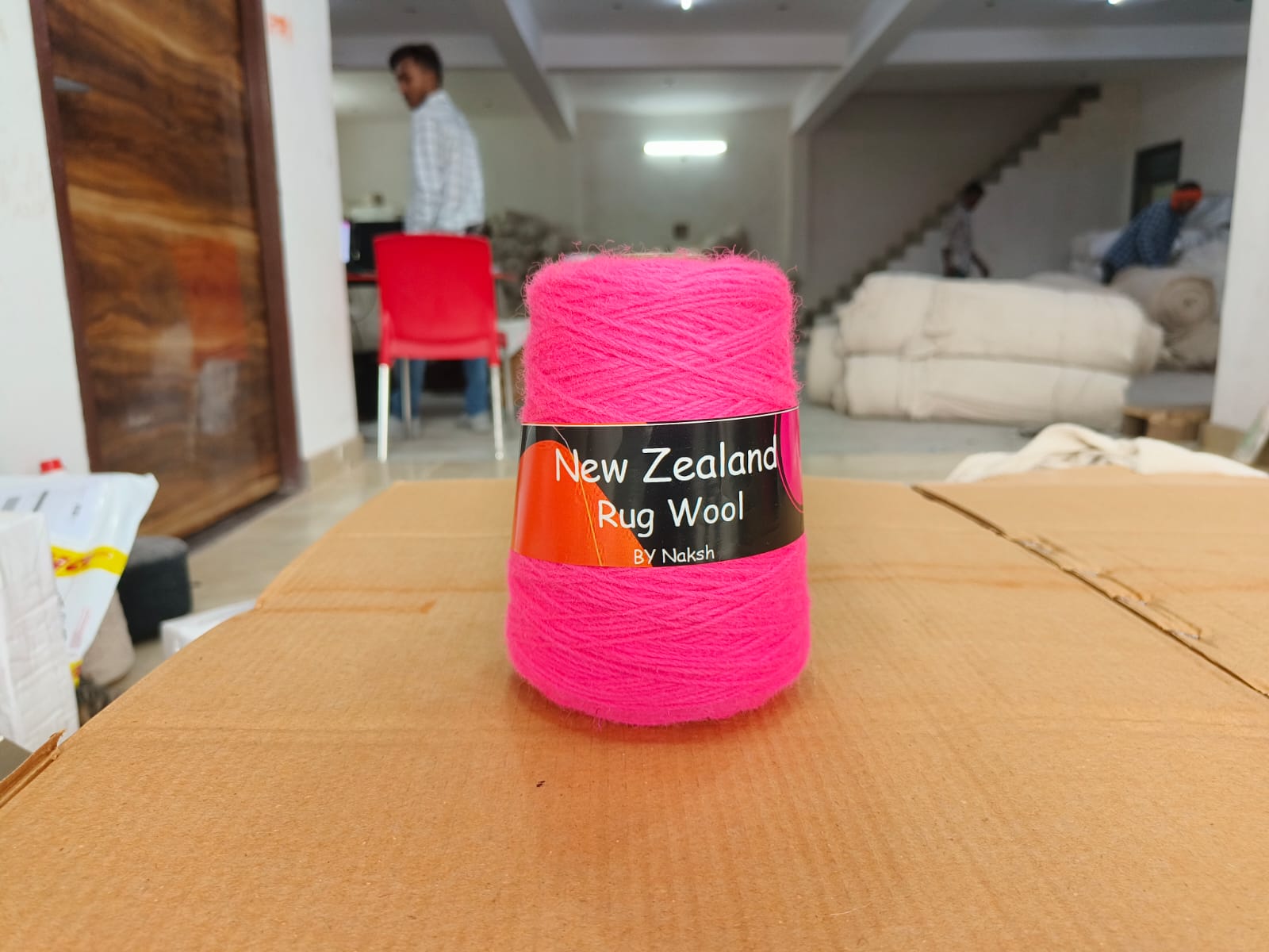 3ply NZ Tufting Wool Yarn - (04- Pink Neon)/450gram