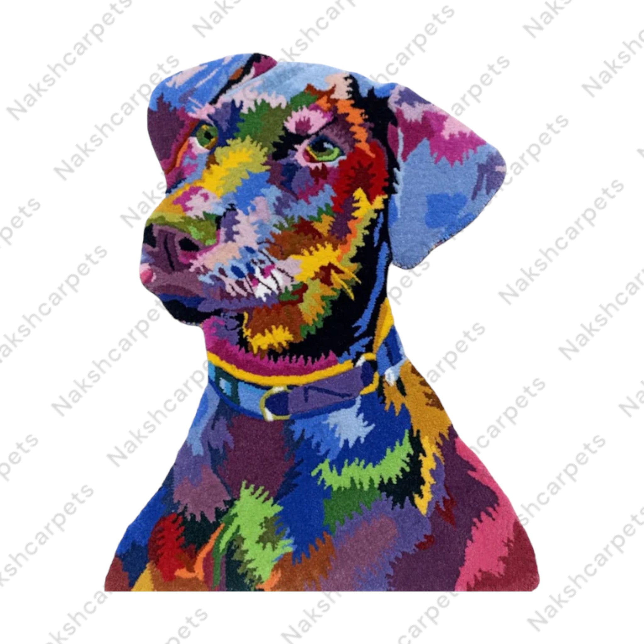 Multi Color Dog Customized Rug