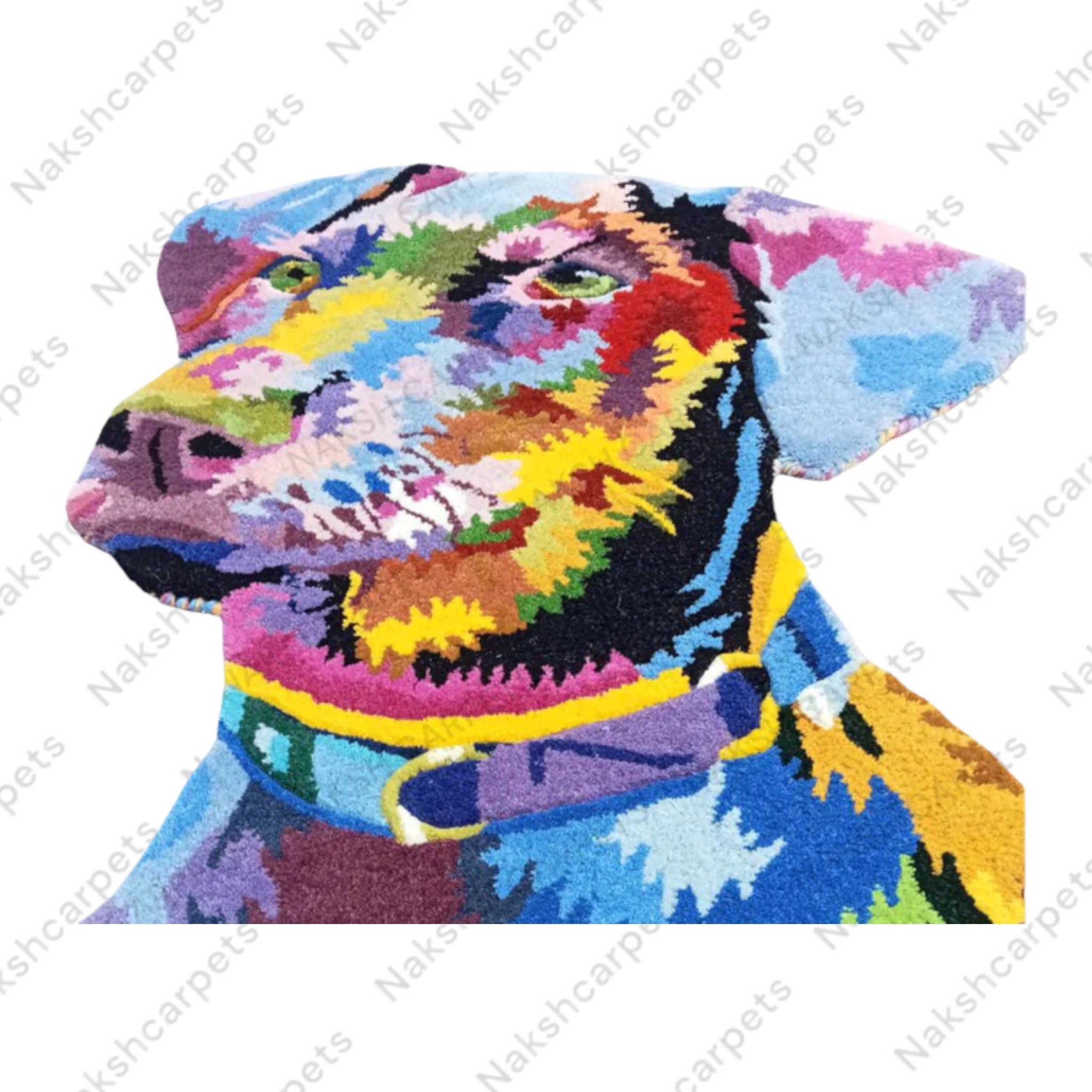 Multi Color Dog Customized Rug