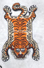 Tibetan Tiger Orange Tufted Woolen Tibetan Rug - Orange