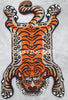 Tibetan Tiger Orange Tufted Woolen Tibetan Rug - Orange