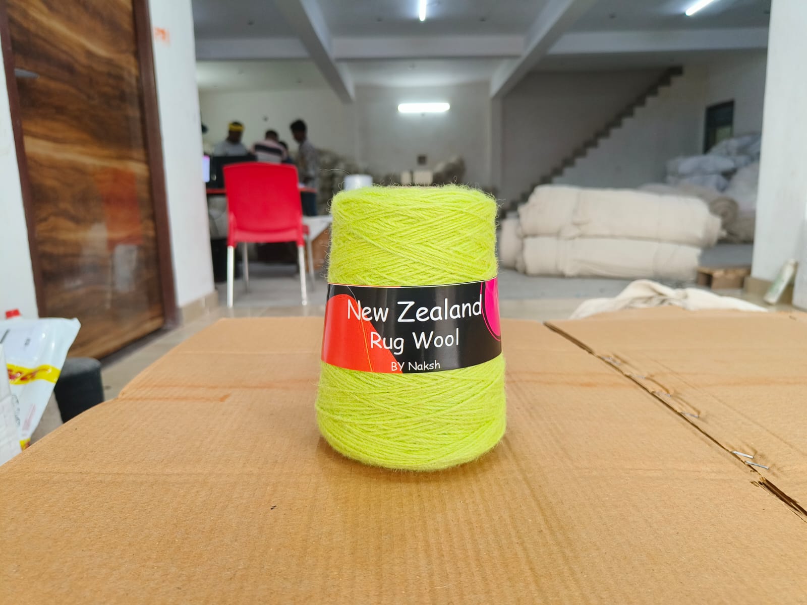 3ply NZ Tufting Wool Yarn - (02- Firefly Neon)/450gram