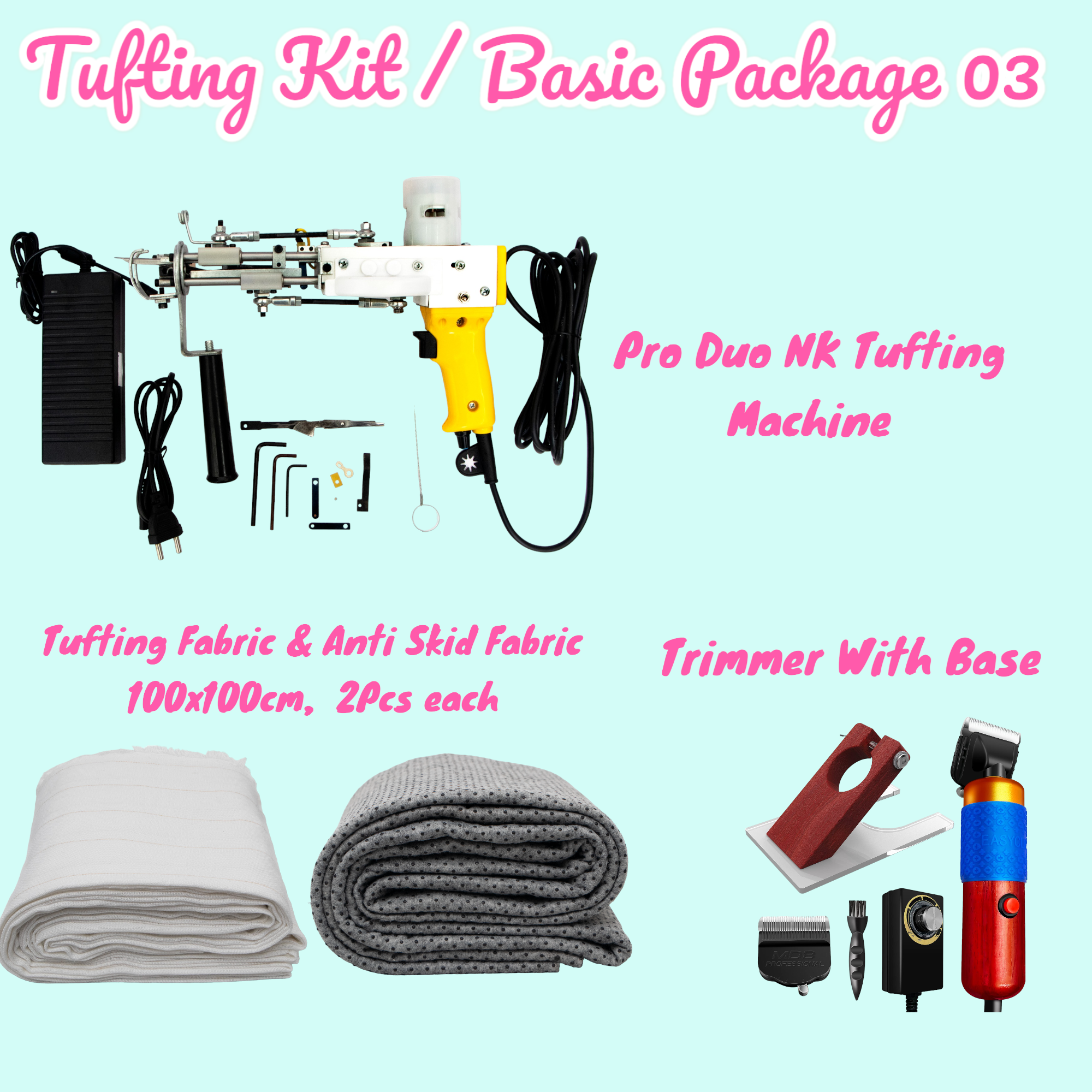Rug Maker/ Basic-03 Tufting Starter Kit For beginners & professional