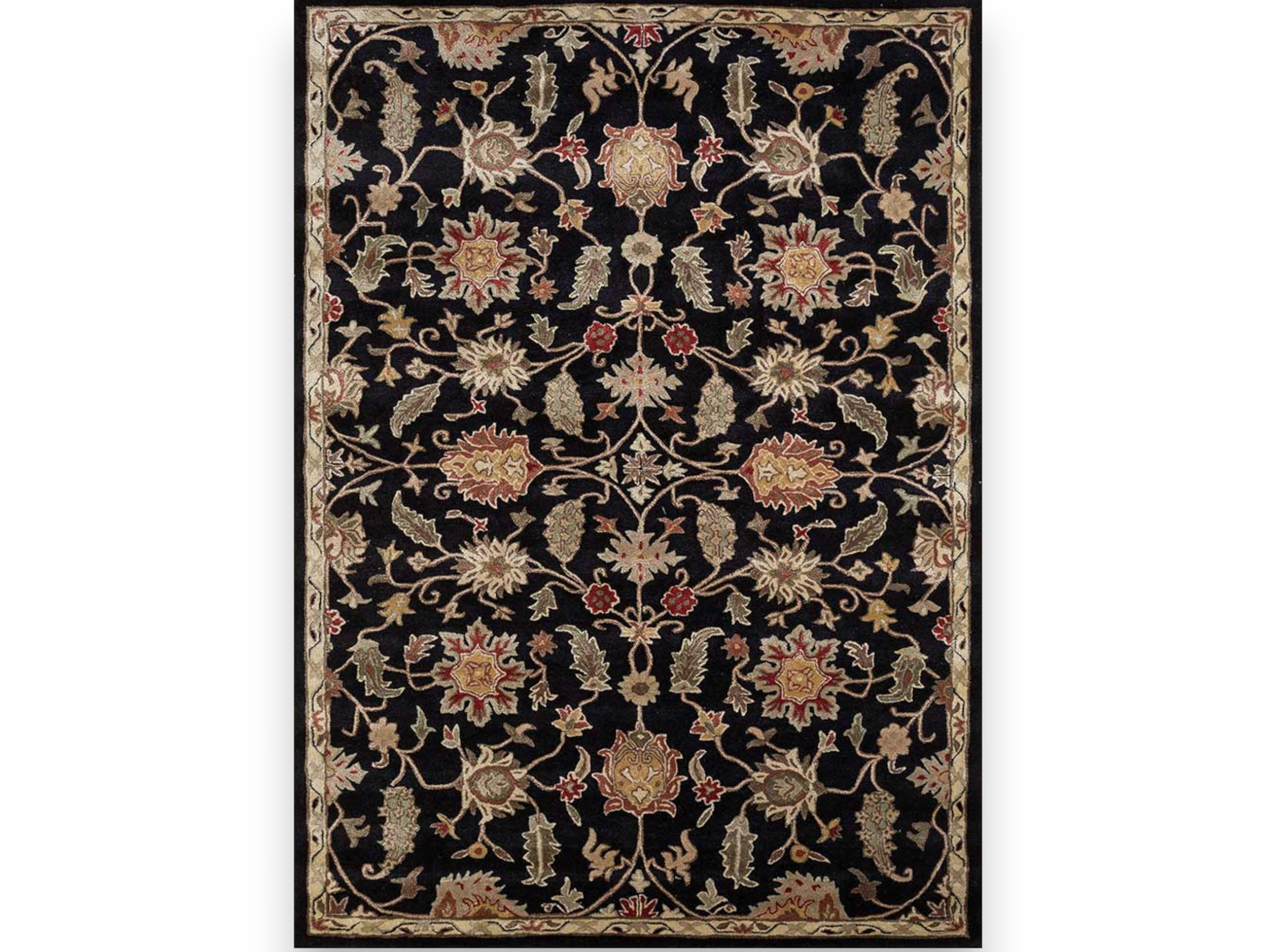 Handmade Persian Antique Designer Traditional Hand Tufted 100% Woolen Area Rugs/ Carpets For Living Room, Bedroom, Kitchen